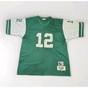 Mitchell & Ness Joe Namath 12 NY Jets Jersey 60 Y2K 00s Oversized